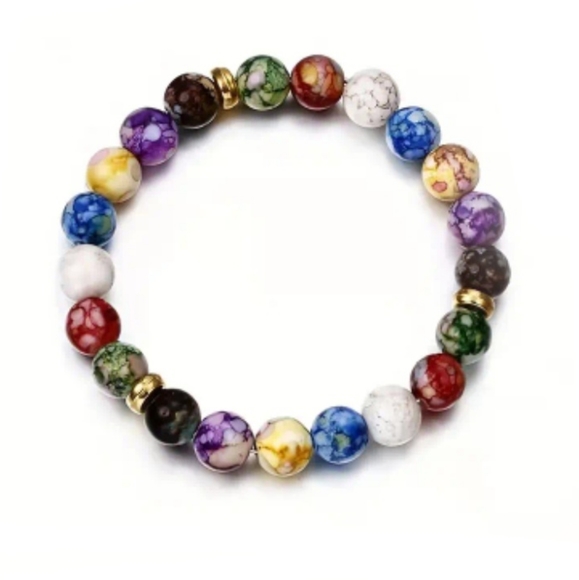Seven Stone Chakra Bracelet - Picture 1 of 5